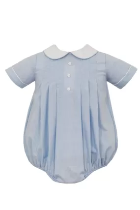 Anavini Matthew Light Blue Tiny Gingham Bubble