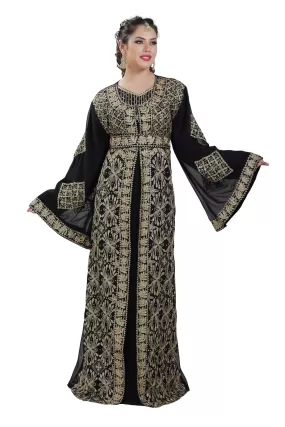 Arabian Kaftan Cultural Walima Gown