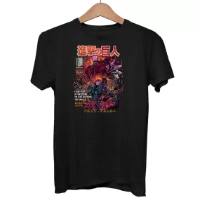 Attack On Titan Anime Fight For A Freedom To Life Outside The Walls Adult Unisex Tee