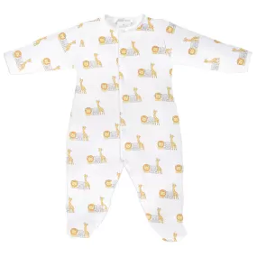 Baby Safari Animals  Printed Footie | Baby Unisex