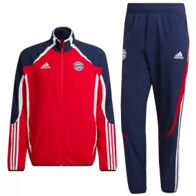 Bayern Munich retro woven presentation tracksuit 2022 - Adidas