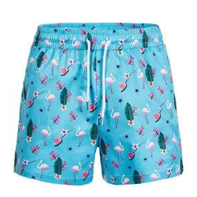 BEACH FLAMINGO SWIM TRUNKS