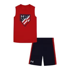 Boys' Under Armour Kids Freedom Tank Top/Short Set