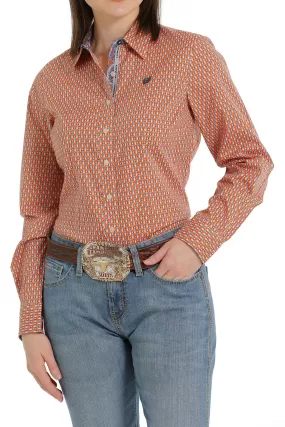 Cinch Womens Orange Western Shirt