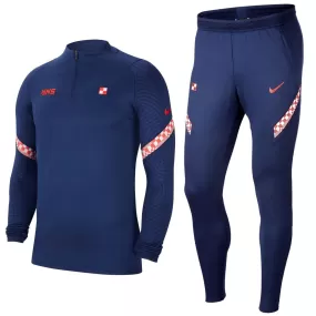 Croatia navy training technical Soccer tracksuit 2020/21 - Nike