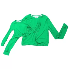 Crop Knot Long Sleeve - Emerald