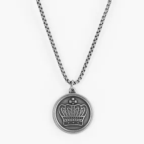 CROWN ENGRAVED PENDANT