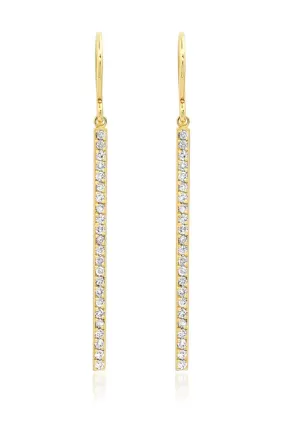 DIAMOND STICK EARRINGS