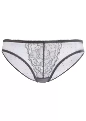 Enchante Lace Light Gray Bikini Underwear