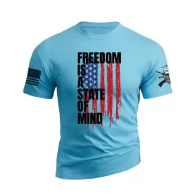 FREEDOM IS A STATE OF MIND GRAPHIC TEE