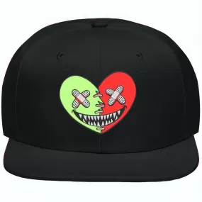 GLOW HEART BAWS : Black Fitted Hat