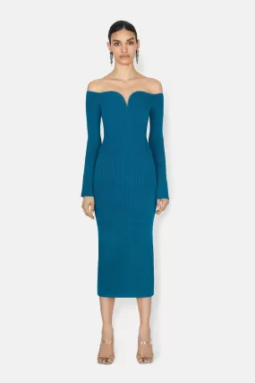 Grace Long Sleeve Dress - Peacock