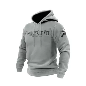 GRUMPY OLD VET COTTON GRAPHIC HOODIE