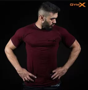 Gymx Maroon workout Tee- Sale