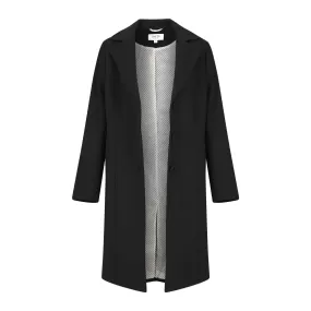 Haute Edition Women's 3/4 Length Belted Robe Pea Coat