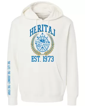 HERITAJ COLLEGIATE EDITION-(Pigment-Dyed) HOODIE-IVORY