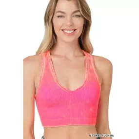 Hot Pink Cropped Tank