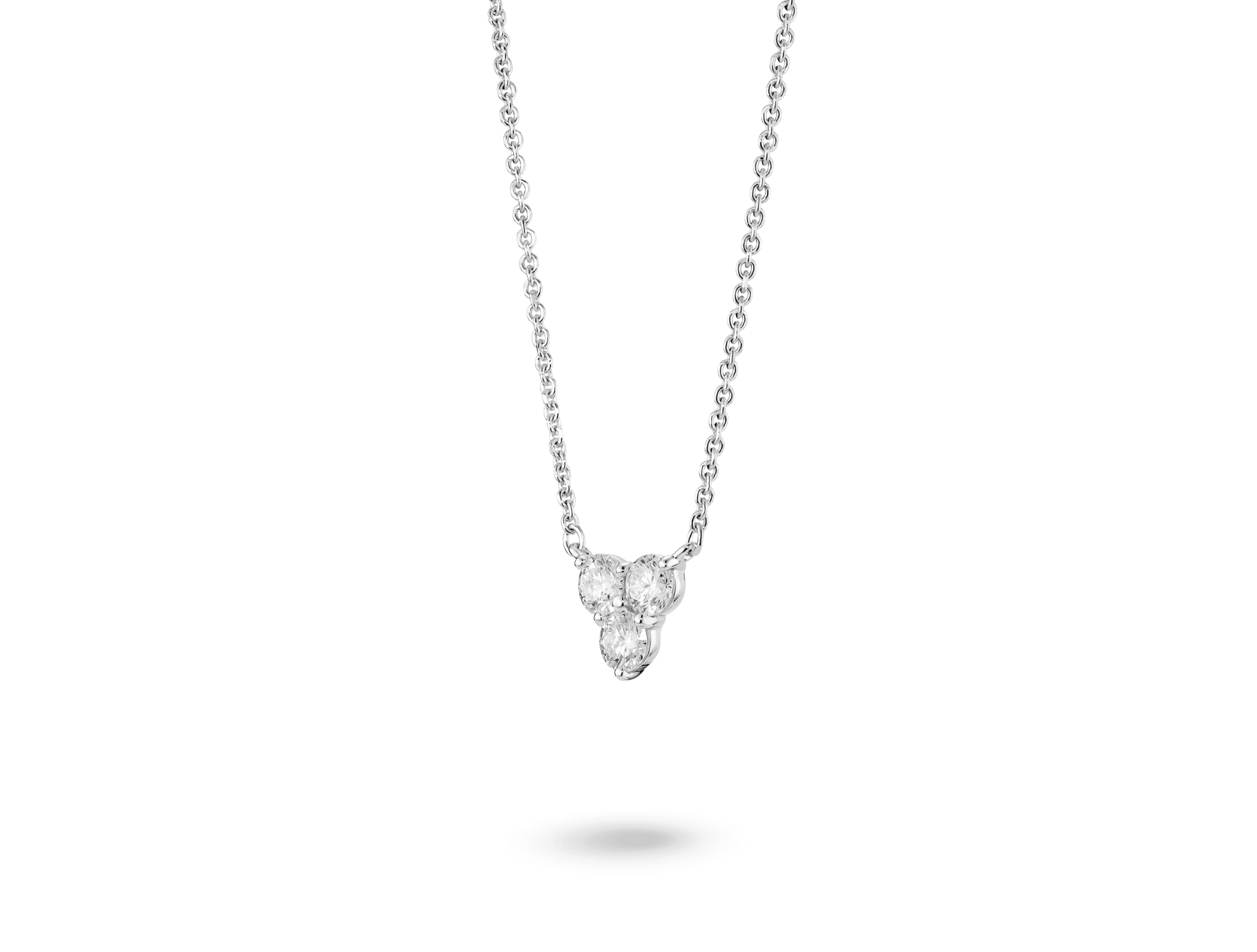 Lab-Grown Diamond ct. tw. Mini Trio Round Brilliant Pendant | White