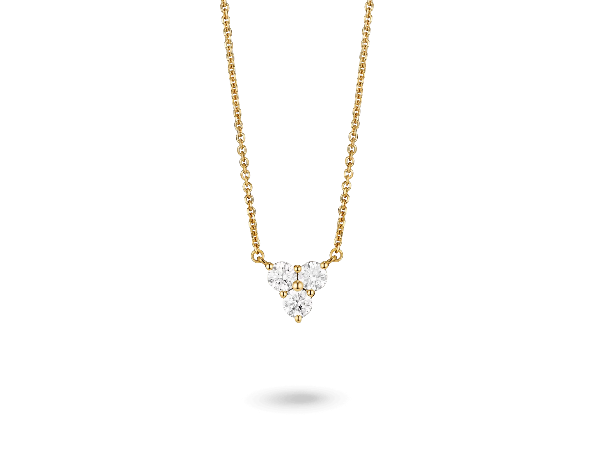 Lab-Grown Diamond ct. tw. Mini Trio Round Brilliant Pendant | White