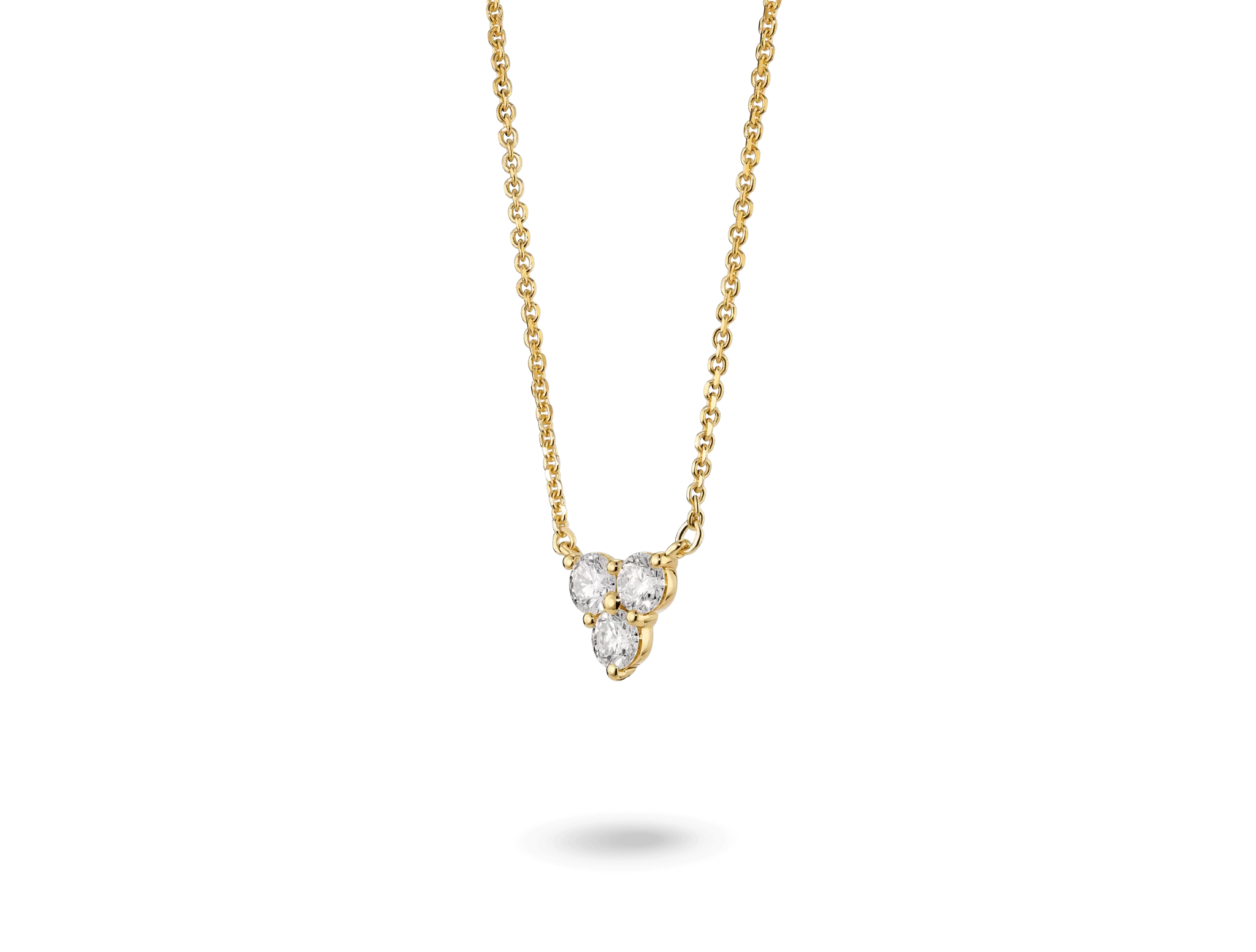 Lab-Grown Diamond ct. tw. Mini Trio Round Brilliant Pendant | White