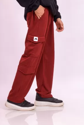 Maroon Cargo Trouser