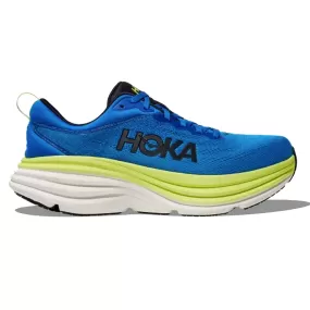 Mens HOKA Bondi 8 - Electric Cobalt / Lettuce