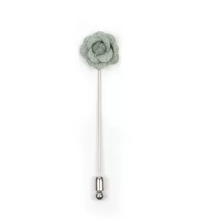 Mini Green Flower Lapel Pin