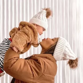 Mommy and Me Knitted Beanie