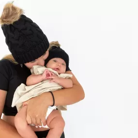 Mommy and Me Pom Pom Beanies