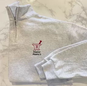 Mortar & Pestle Quarter Zip Sweatshirts