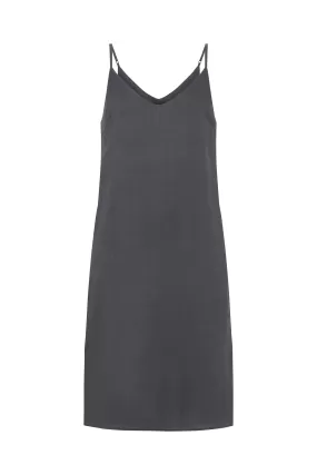 RYLEY LINEN DRESS - BLUE BLACK