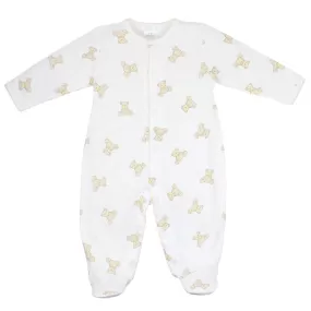 Teddy Bear Printed Footie | Baby Unisex