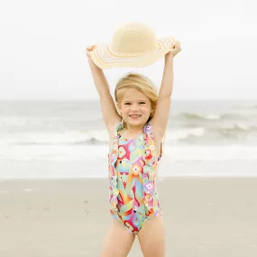 The Caribbean - Girls Ruffle One Piece UPF 50 