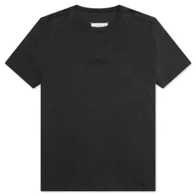 Upside Down Logo T-Shirt - Washed Black/Tonal Embroidery