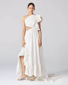 White Odori Midi Dress